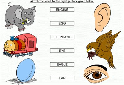 Match The Words Starting With E