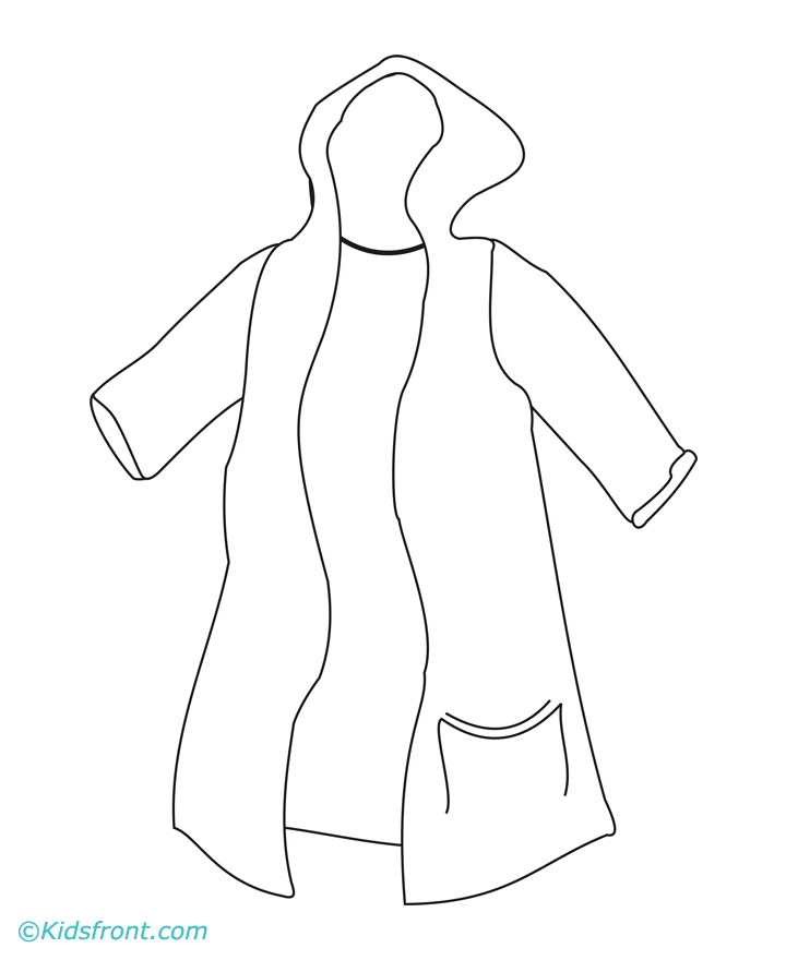 rain gear coloring pages - photo #5