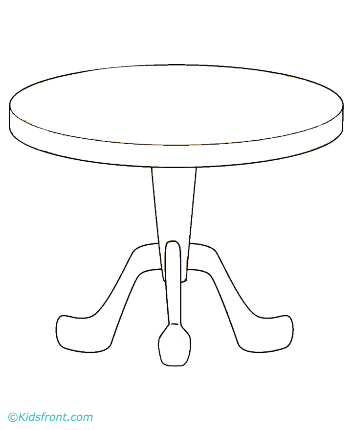 table setting coloring pages - photo #34
