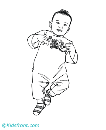 Baby Coloring Pages on Image Of Baby Boy Baby Boy Coloring Pages For Kids
