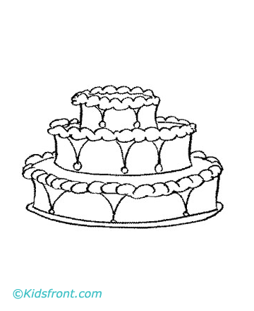 Free Coloring Sheets  Kids on Coloring Cake Pages For Kids