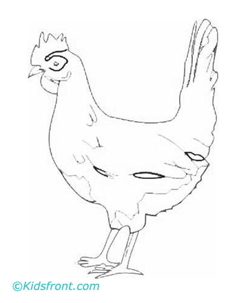 Hen Coloring Pages