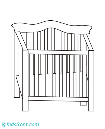 crib coloring pages for kids to print crib coloring pages