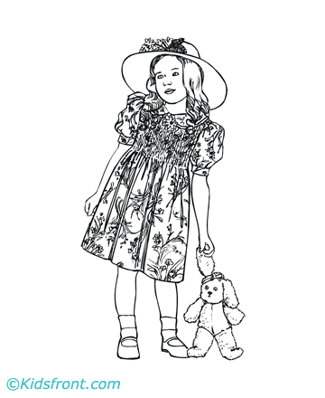 Coloring Pages  Girls on Cute Girl Coloring Pages Printable