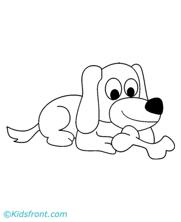 Puppy Coloring on Cute Puppy Coloring Pages For Kids To Print Cute Puppy