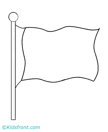 Massachusetts Flag Coloring Page. Flag Coloring Pages For Kids