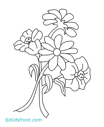Flower Coloring Pages on Flowers Coloring Pages Printable