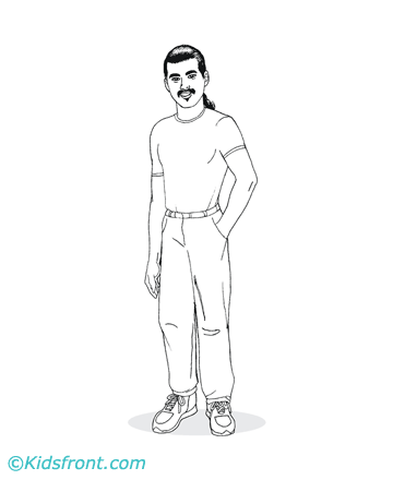 Man Coloring Pages Printable