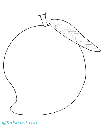 Kids Coloring Pages on Mango Coloring Pages For Kids To Print Mango Coloring Pages