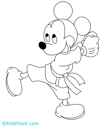 Multiplication Coloring on Mickey Mouse Coloring Pages For Kids