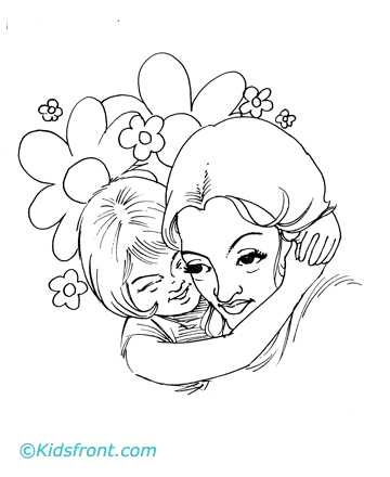 Mothers  Coloring Pages on Mother S Day Is A Day Honoring Mothers  Celebrated On Various Days In