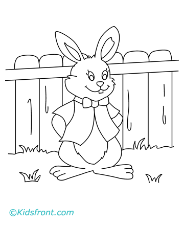 Coloring Pages Rabbit. Coloring Page For Kids