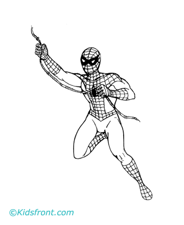 Spider Coloring Pages on Color Spider Man Coloring Page