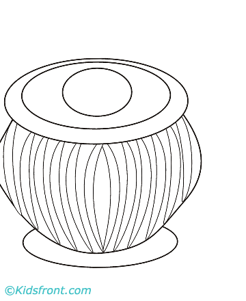 Tabla Coloring Pages For Kids