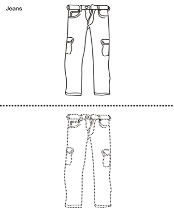 Jeans Coloring Page
