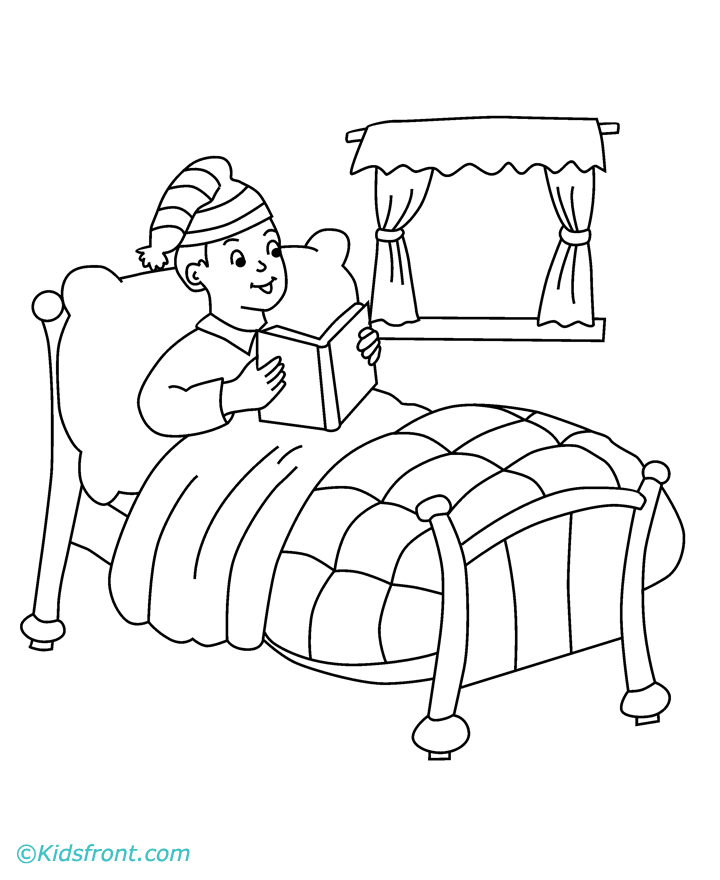 Coloring Page To Go To Bed Coloring Pages