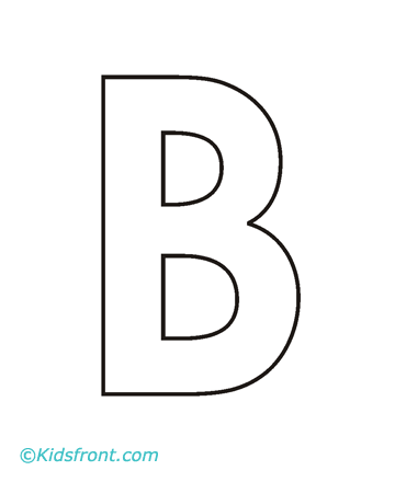 B-2nd Alphabet Coloring Pages Printable
