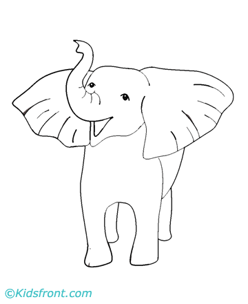 printable baby elephant coloring pages