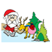 Xmas Santa Coloring Pages