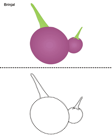 Eggplant Cartoon Coloring Page Game For Children Stock Illustration -  Download Image Now - iStock